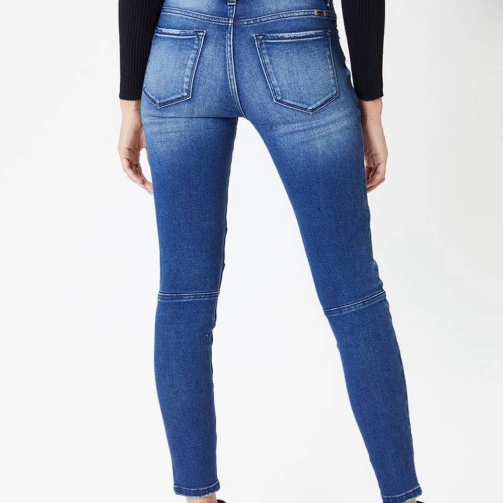 KanCan Motto High-Rise Button Down Fly Distressed Skinny Jeans Women’s Sizes NWT - Picture 5 of 16